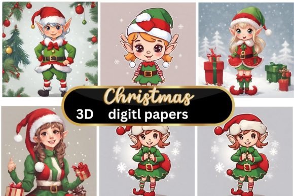 Bring Holiday Magic to Life with Christmas 3D Elf Backgrounds
