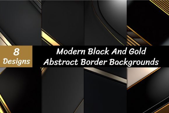 Elevate Your Projects with Modern Black and Gold Backgrounds