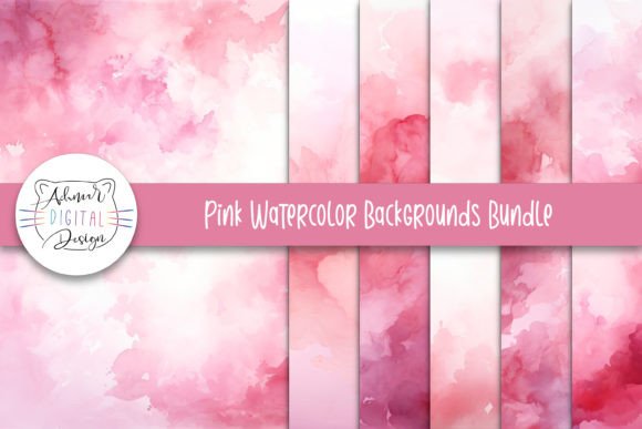 Exploring the Pink Watercolor Backgrounds Bundle
