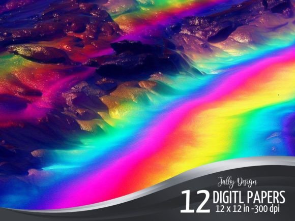 Exploring the Visual Energy of Rainbow Lava Fantasy Backgrounds