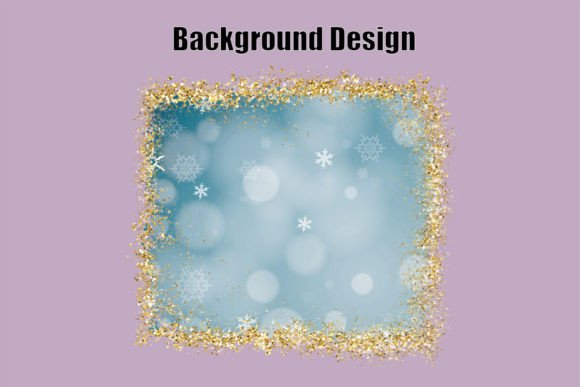 Gold Glitter Snow Christmas Backgrounds: Festive Design
