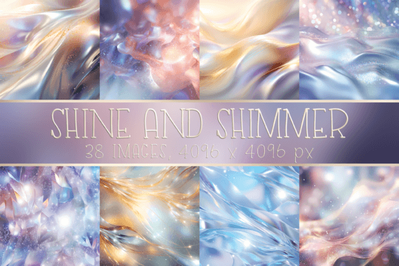 Golden, Silvery, Rose Gold: 38 Luxurious Digital Papers for Every Creator