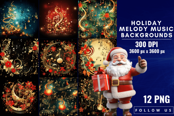 Infuse Festive Rhythm with Holiday Melody Music Backgrounds
