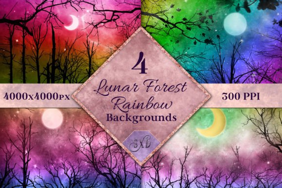 Lunar Forest Rainbow Backgrounds: A Guide to Vibrant Design