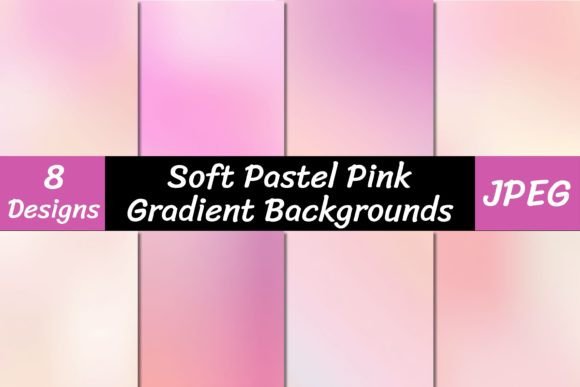 Soft Pastel Pink Gradient Backgrounds for Modern Designers