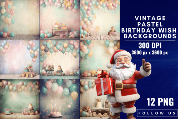 Timeless Charm: Designing with Vintage Pastel Birthday Wish Backgrounds