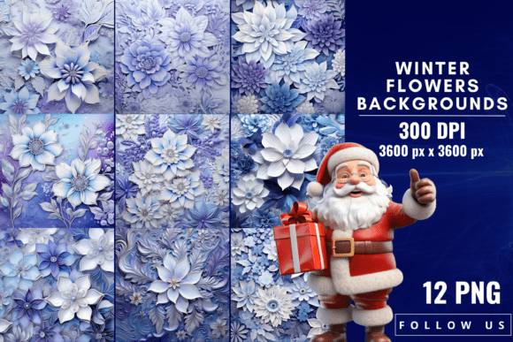 Winter Flowers Delight Backgrounds: A Designer's Guide